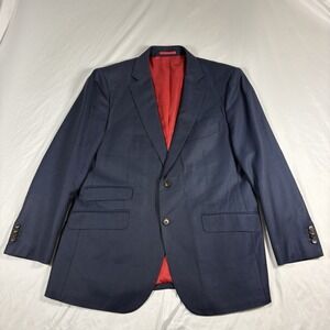 SuitSupply Sienna Navy Blue Wool Blazer Vitale Barberis Canonico 46R